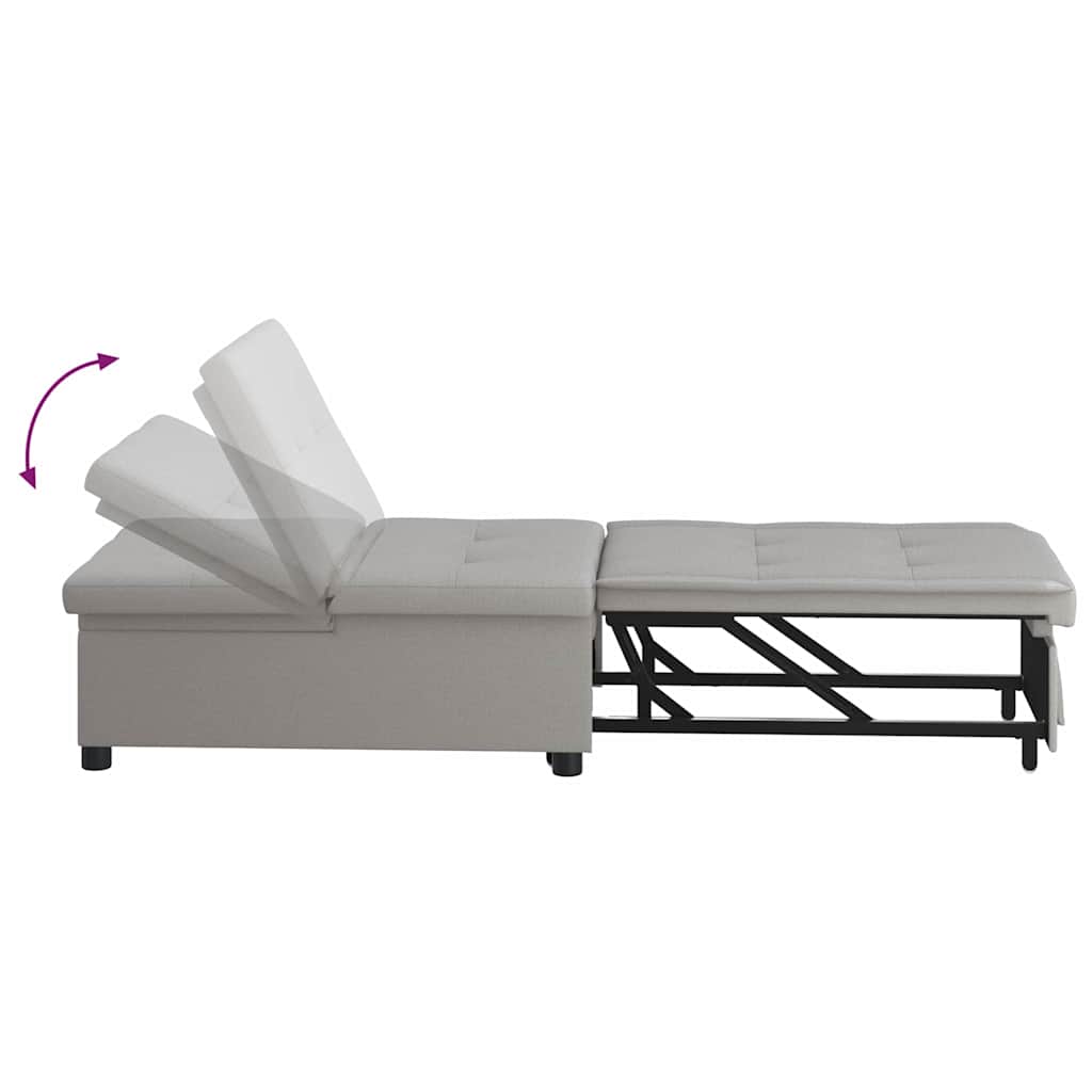Sofa Bett Grau 194 x 67 x 37 cm Stoff