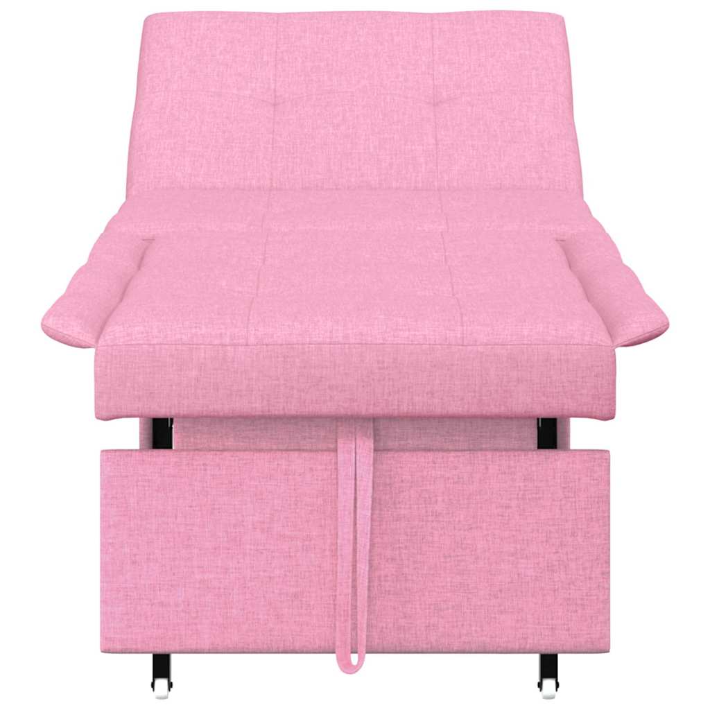 Sofa Bett Rosa 194 x 67 x 37 cm Stoff