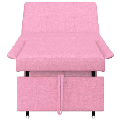 Sofa Bett Rosa 194 x 67 x 37 cm Stoff