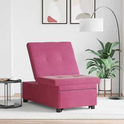 Schlafsofa Weinrot 67 x 194 x 38 cm Samt