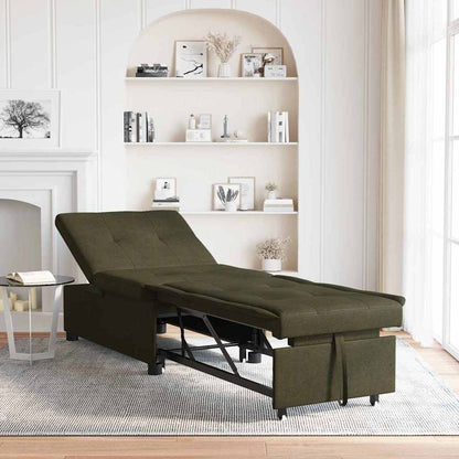 Schlafsofa Dunkelgrau 67 x 194 x 38 cm Faux Wildleder
