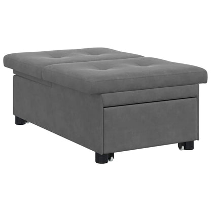 Sofa Bett Dunkelgrau 67 x 194 x 82 cm