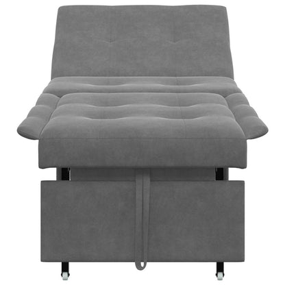 Sofa Bett Dunkelgrau 67 x 194 x 82 cm