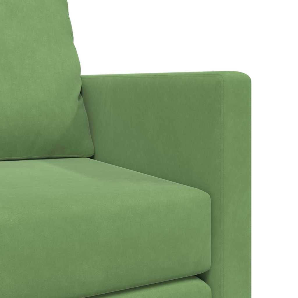 Fußsofa-Bett mit Kissen Hellgrün 122 x 70 x 60 cm Samt