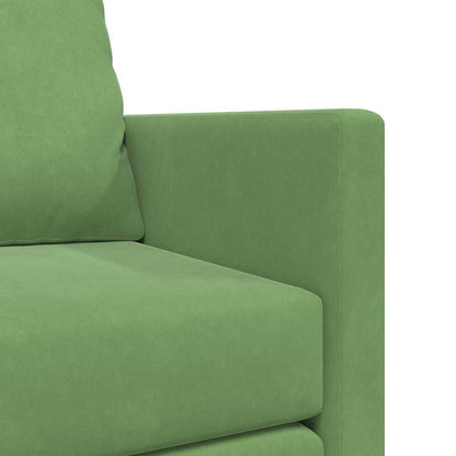 Fußsofa-Bett mit Kissen Hellgrün 122 x 70 x 60 cm Samt