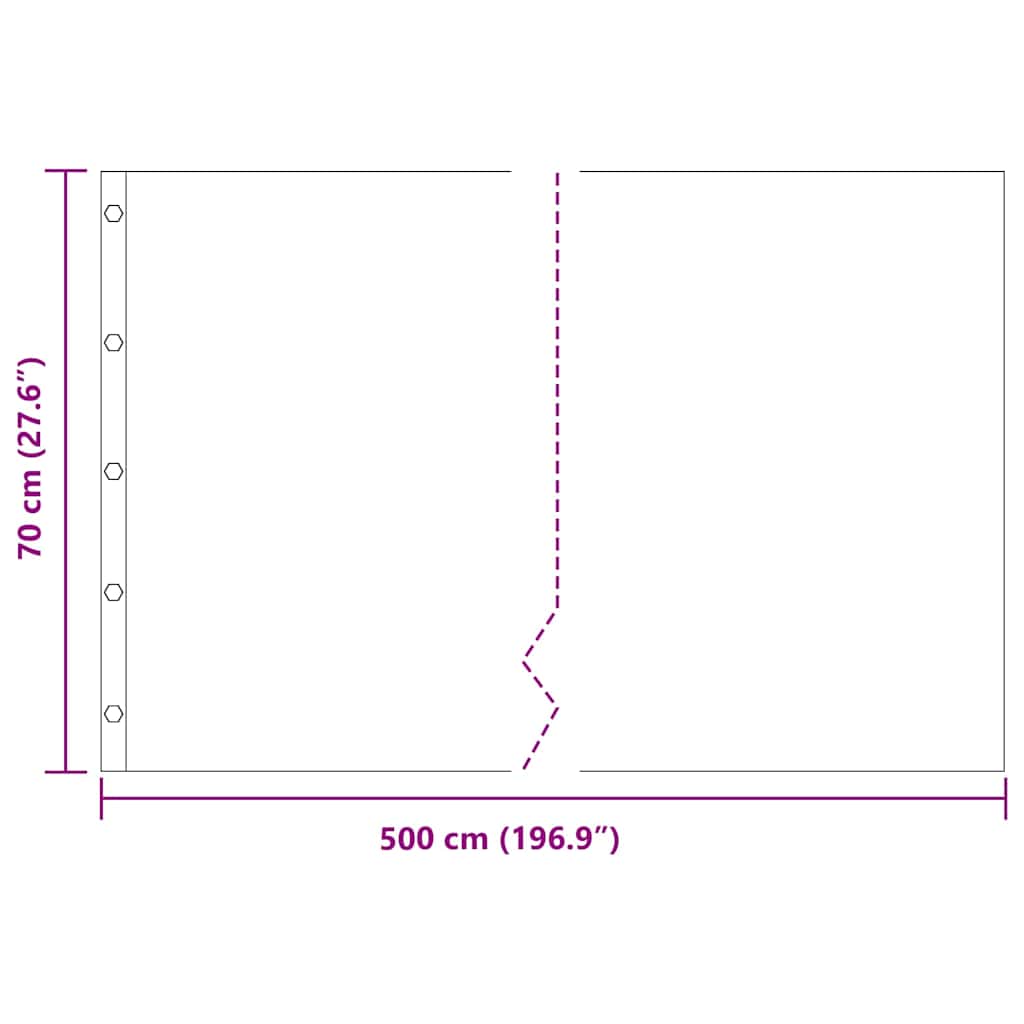 Wurzelsperre Schwarz 0,7 x 5 m HDPE