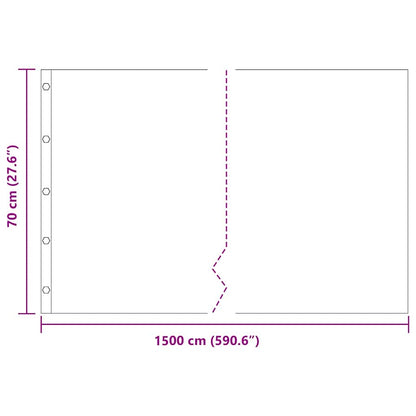 Wurzelsperre Schwarz 0,7 x 15 m HDPE