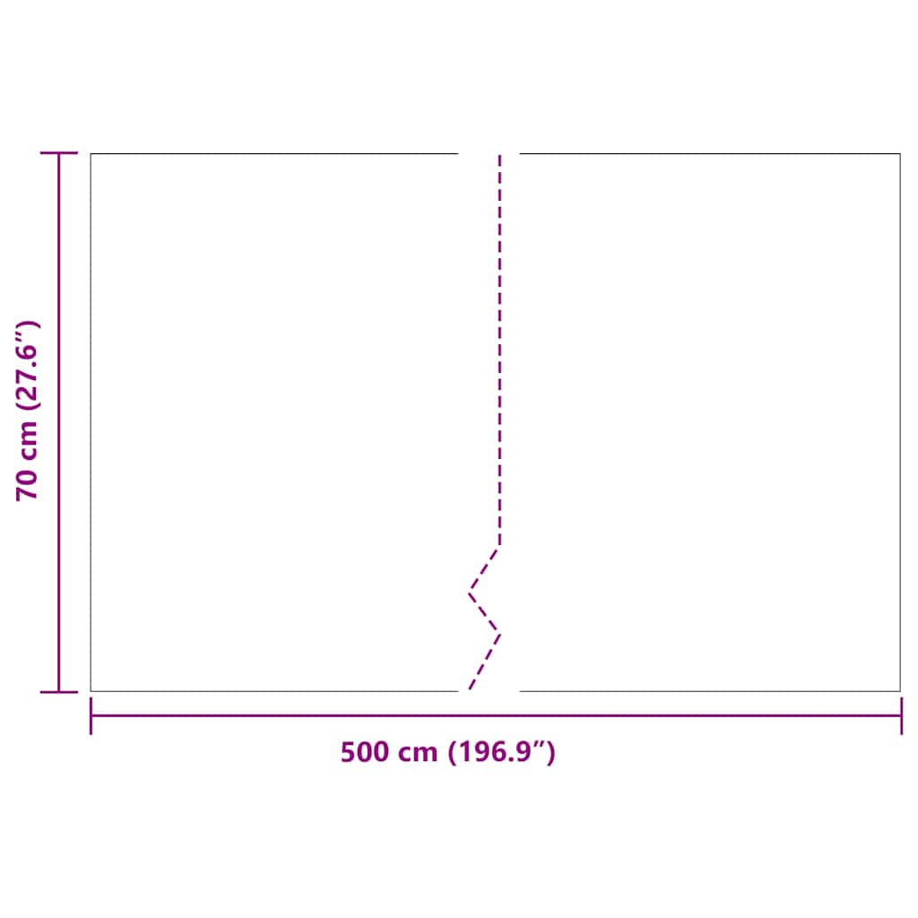 Wurzelsperre Schwarz 0,7 x 5 m HDPE