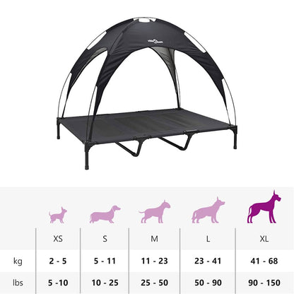 Hundebett Schwarz xl Stahl