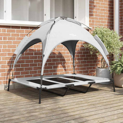 Hundebett Silber Grau xl Stahl