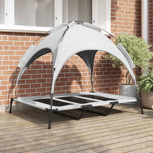 Hundebett Silber Grau xl Stahl