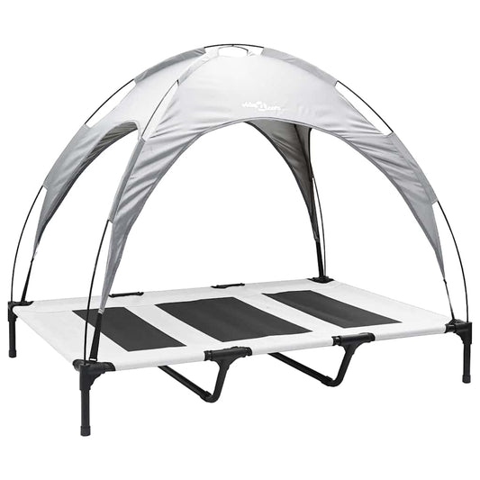 Hundebett Silber Grau xl Stahl