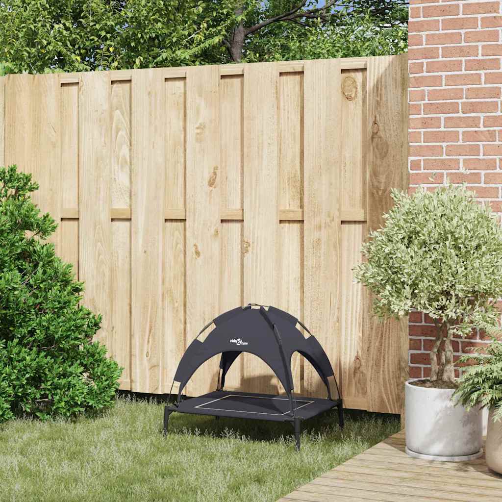 Hundebett Schwarz s Stahl