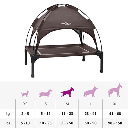 Hundebett Braun m Stahl
