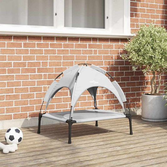 Hundebett Silber Grau s Stahl