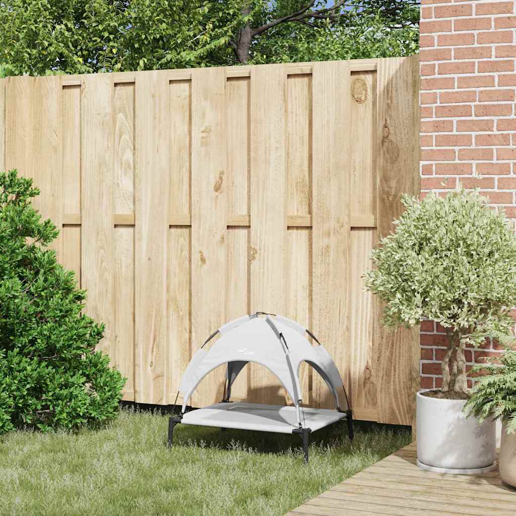 Hundebett Silber Grau s Stahl