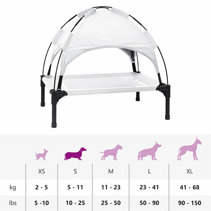 Hundebett Silber Grau s Stahl