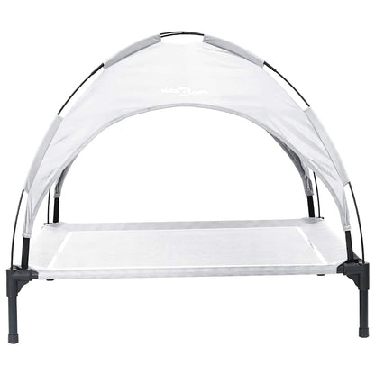 Hundebett Silbergrau xl Stahl