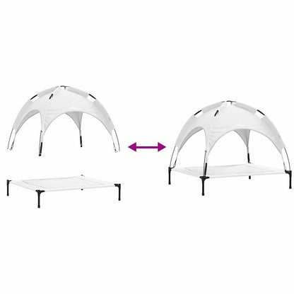 Hundebett Silbergrau xl Stahl