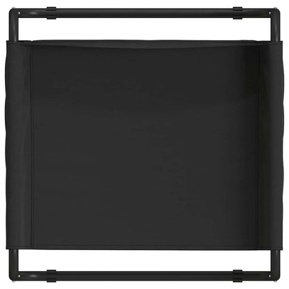 Hundebett Schwarz ML Oxford-Gewebe und Stahl