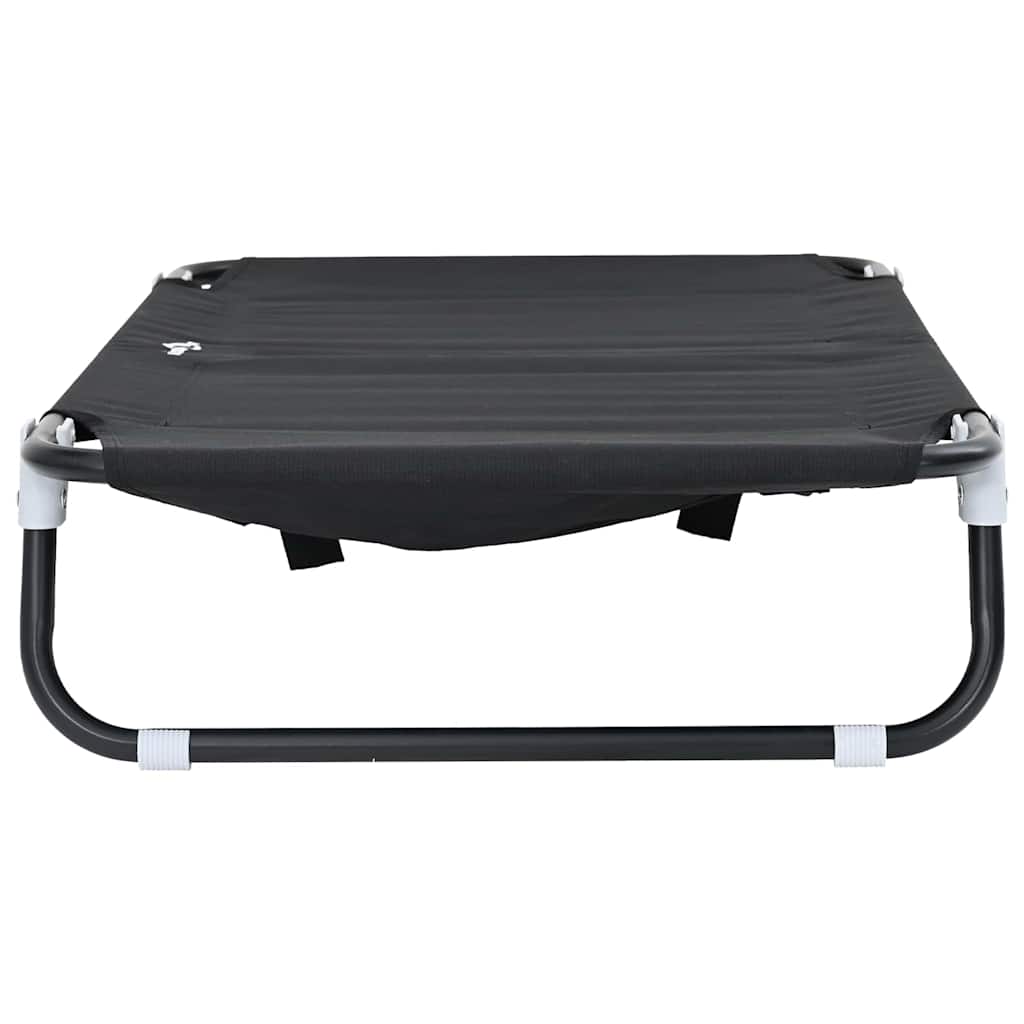 Hundebett Schwarz ML Oxford-Gewebe und Stahl