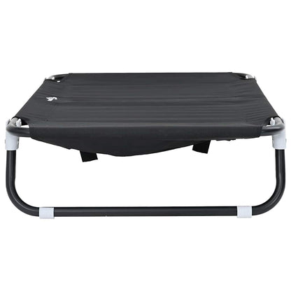 Hundebett Schwarz ML Oxford-Gewebe und Stahl