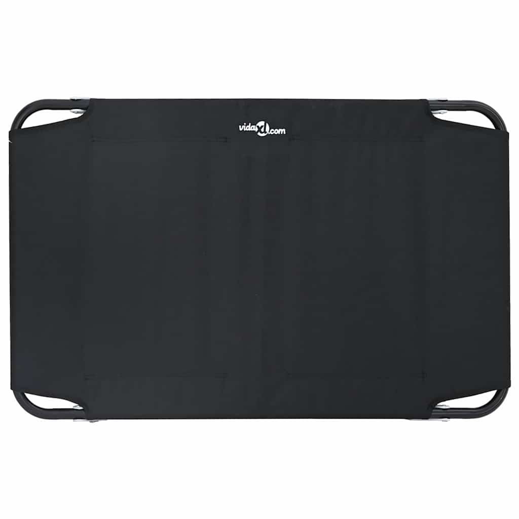 Hundebett Schwarz ML Oxford-Gewebe und Stahl