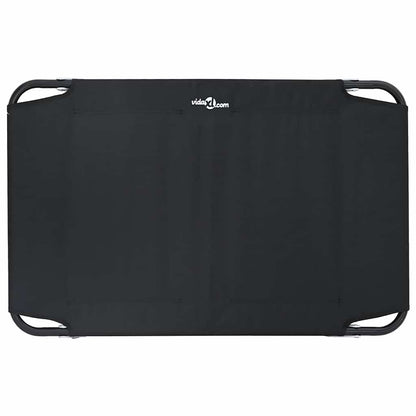 Hundebett Schwarz ML Oxford-Gewebe und Stahl