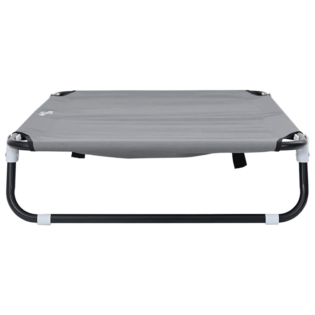 Hundebett Hellgrau 105 x 65 x 18 cm Oxford-Gewebe und Stahl
