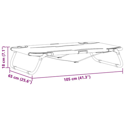 Hundebett Hellgrau 105 x 65 x 18 cm Oxford-Gewebe und Stahl
