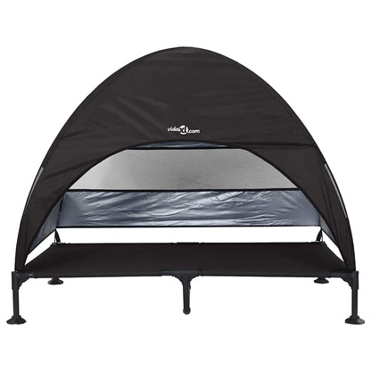 Hochgelegtes Hundebett Schwarz 127 x 81 x 108 cm