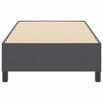 Boxspringbett Dunkelgrau 80 x 200 cm Cordstoff