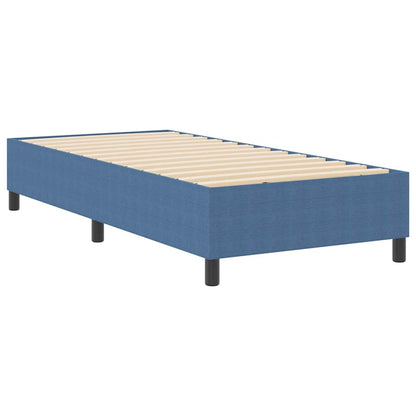 Boxspringbett Blau 80 x 200 cm Cordstoff
