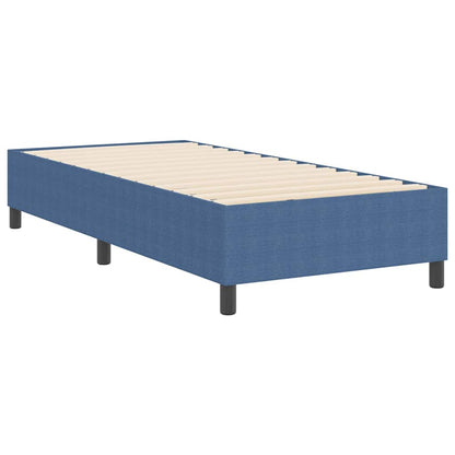 Boxspringbett Blau 80 x 200 cm Cordstoff