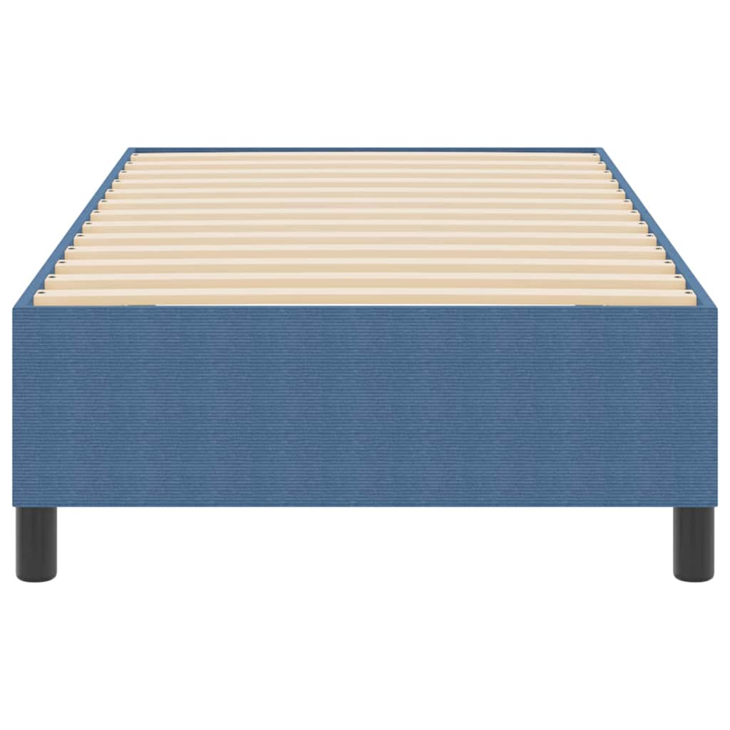 Boxspringbett Blau 80 x 200 cm Cordstoff