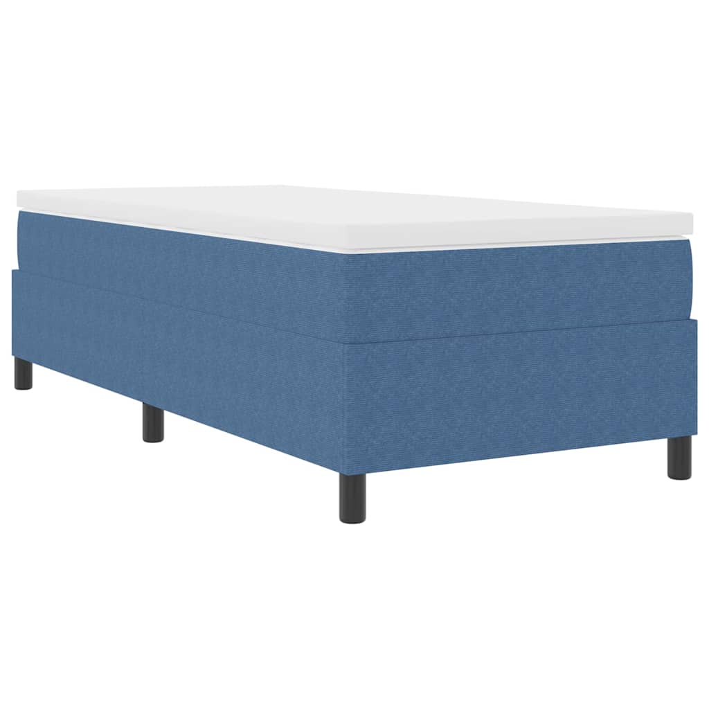 Boxspringbett Blau 80 x 200 cm Cordstoff
