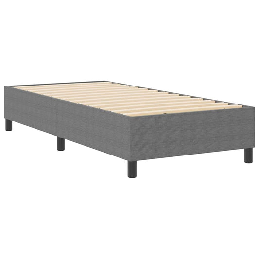 Boxspringbett Hellgrau 90 x 200 cm Cordstoff