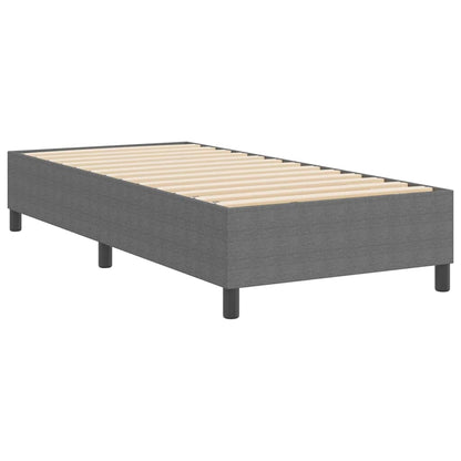 Boxspringbett Hellgrau 90 x 200 cm Cordstoff