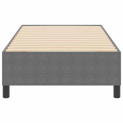 Boxspringbett Hellgrau 90 x 200 cm Cordstoff
