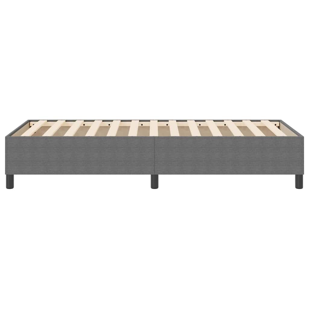 Boxspringbett Hellgrau 90 x 200 cm Cordstoff