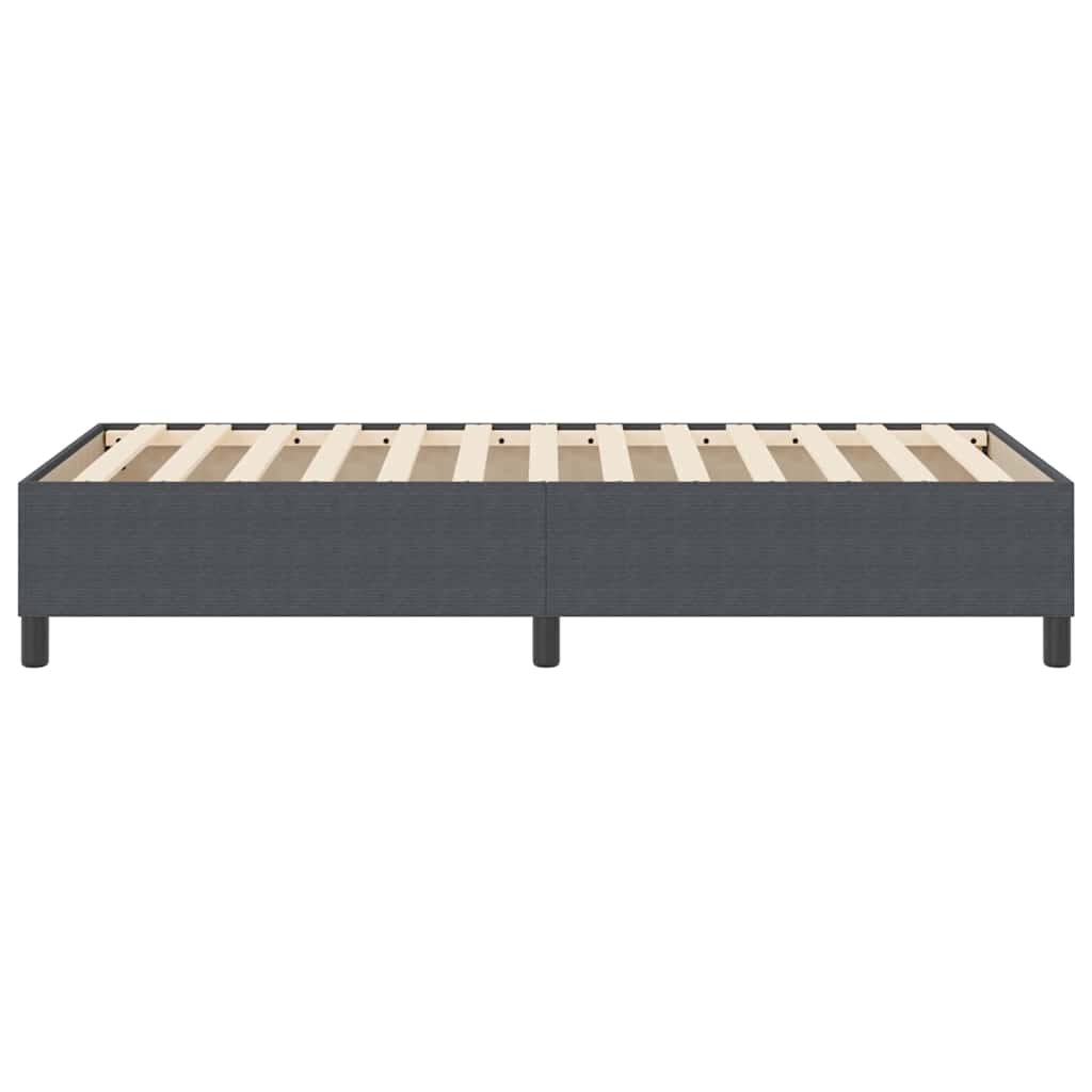 Boxspringbett Dunkelgrau 100 x 200 cm Cordstoff
