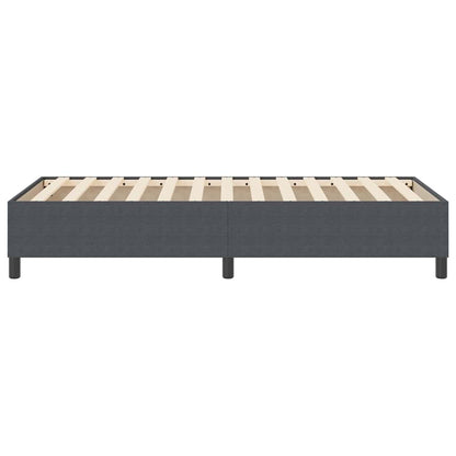 Boxspringbett Dunkelgrau 100 x 200 cm Cordstoff
