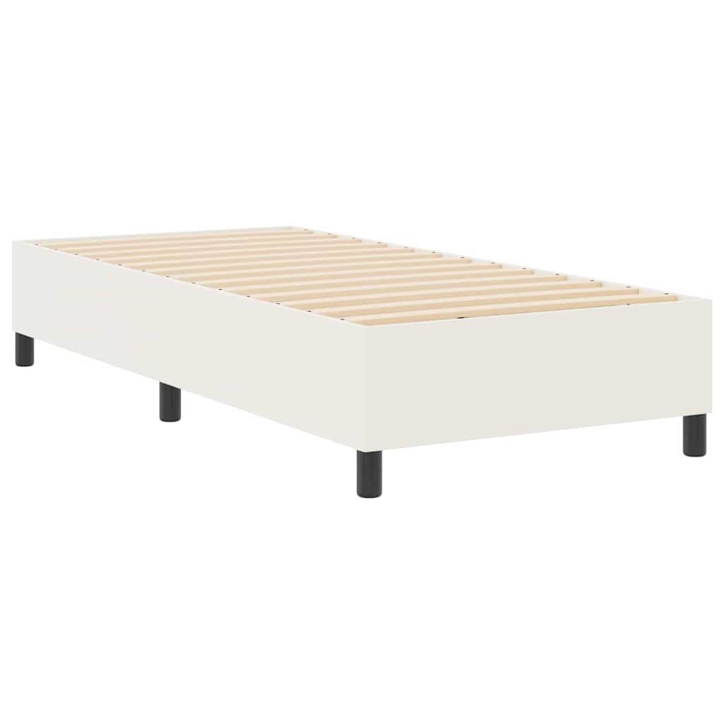 Boxspringbett Creme 100 x 200 cm Cordstoff