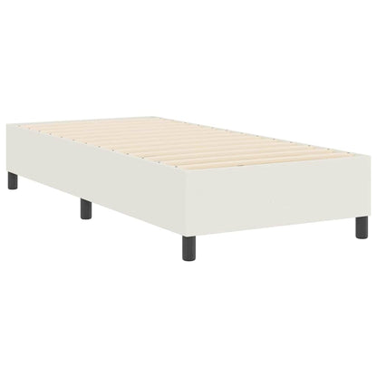 Boxspringbett Creme 100 x 200 cm Cordstoff