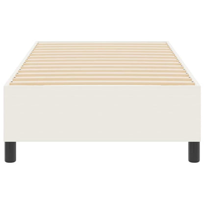 Boxspringbett Creme 100 x 200 cm Cordstoff