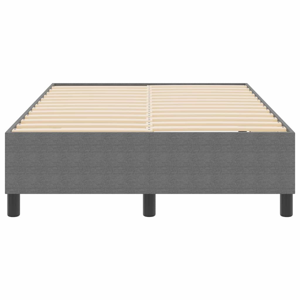 Boxspringbett Hellgrau 120 x 190 cm Cordstoff