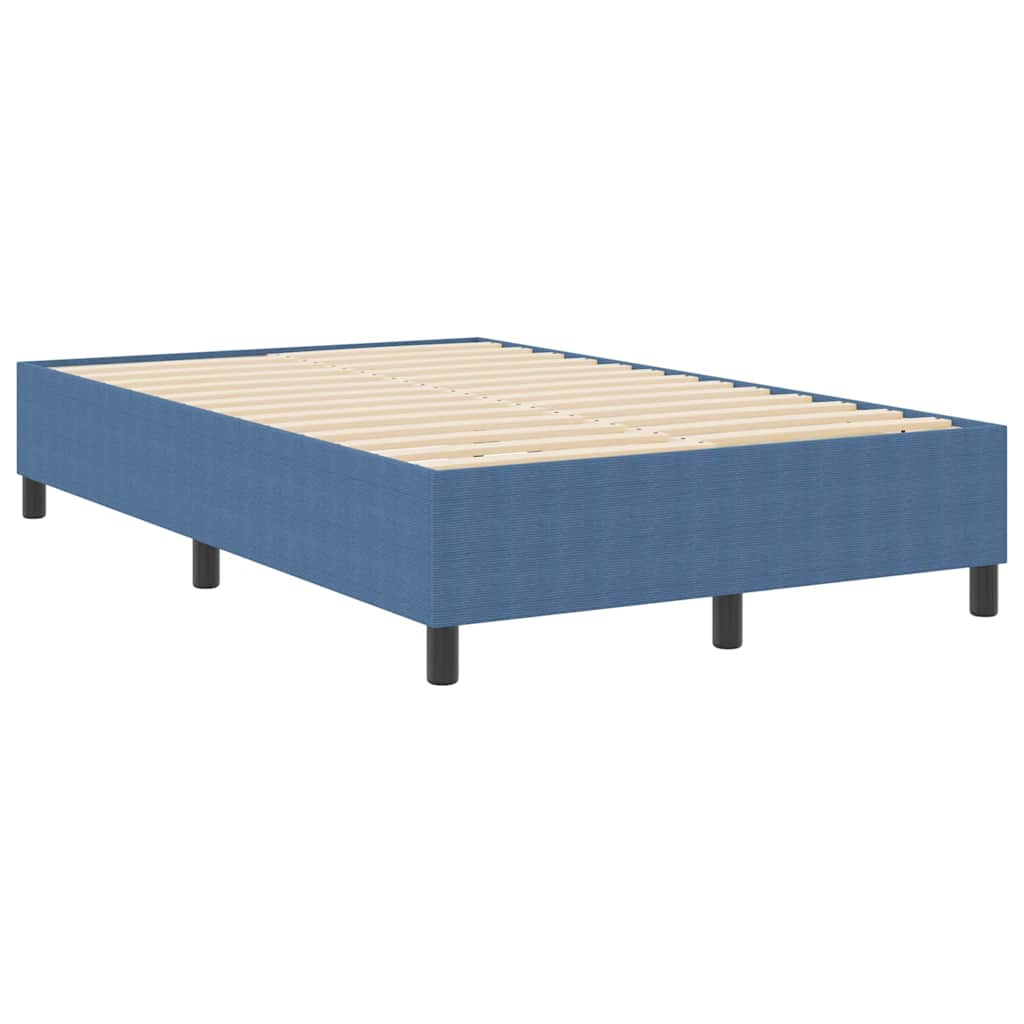 Boxspringbett Blau 120 x 200 cm Cordstoff