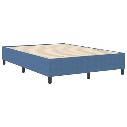 Boxspringbett Blau 140 x 190 cm Cordstoff
