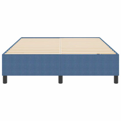Boxspringbett Blau 140 x 190 cm Cordstoff