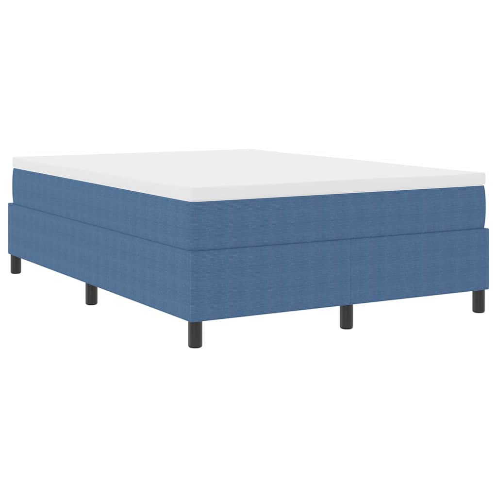 Boxspringbett Blau 140 x 190 cm Cordstoff